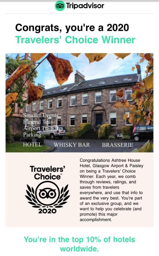 Ashtree House Hotel, Glasgow Airport & Paisley Eksteriør bilde